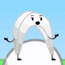 a cartoon of a banana with a speech bubble that says arch stop putting my time