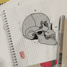 Skull Sketch GIF - Skull Sketch School GIFs