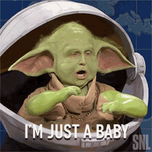 Im Just A Baby Baby Yoda GIF - Im Just A Baby Baby Yoda Saturday Night Live GIFs