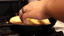 Flip The Sandwich Lovefoodmore With Joshua Walbolt GIF - Flip The Sandwich Lovefoodmore With Joshua Walbolt Toasting The Bread GIFs