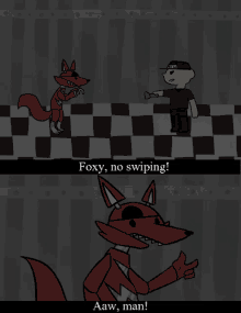 Fnaf Foxy GIF - Fnaf Foxy Swiper No Swipping GIFs