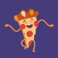 pizza dancing dancing pizza happy food