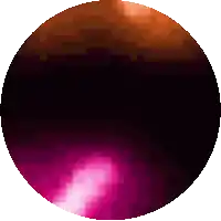 a pixelated image of a purple and brown circle with a white background