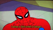 Spoderman Spiderman GIF - Spoderman Spiderman I Smell Danger GIFs
