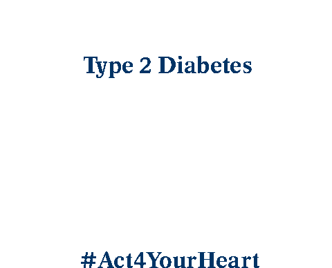 Act4yourheart Diabetes Sticker - Act4yourheart Diabetes Type2diabetes Stickers
