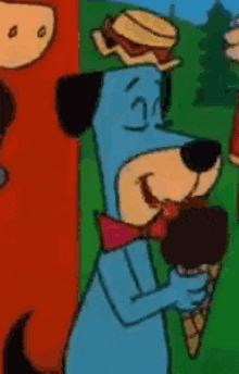 Hanna Barbera Huckleberry Hound GIF - Hanna Barbera Huckleberry Hound Eating GIFs
