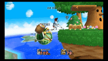 a screenshot of a video game with canto and ez playing