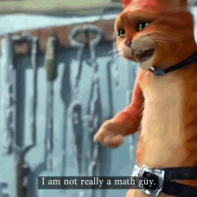 Puss In Boots Puss In Boots The Last Wish GIF - Puss In Boots Puss In Boots The Last Wish Im Not Really A Math Guy GIFs