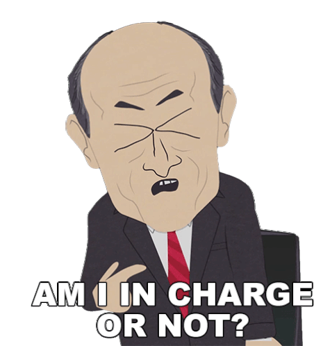 Am I In Charge Or Not Michael Chertoff Sticker - Am I In Charge Or Not Michael Chertoff South Park Stickers
