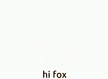 Hi Fox GIF - Hi Fox GIFs