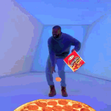 Call Me On My Cellphone GIF - Drake Pepperoni Pizza GIFs
