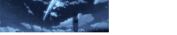 a person is standing in front of a blue sky with stars