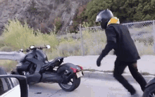 Hopping In Motorcycle Lets Go GIF