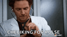 Checking Your Heartbeat Dr Will Halstead GIF - Checking Your Heartbeat Dr Will Halstead Nick Gehlfuss GIFs