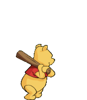 Baseball Puniki Sticker - Baseball Puniki Pooh Stickers