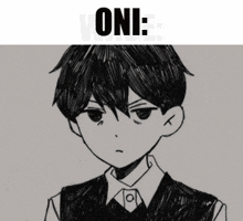 a black and white drawing of a boy wearing a vest and a tie .