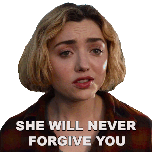 She Will Never Forgive You Madison Nears Sticker - She Will Never Forgive You Madison Nears Peyton List Stickers