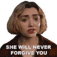 She Will Never Forgive You Madison Nears Sticker - She Will Never Forgive You Madison Nears Peyton List Stickers