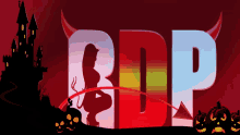 a silhouette of a woman with horns and the word bdp