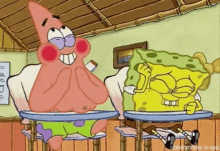 Hold It Spongebob GIF - Hold It Spongebob Laugh GIFs