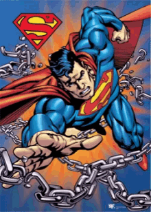 Superman Flying GIF