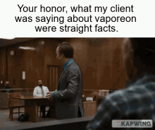 Vaporeon Saul Goodman GIF - Vaporeon Saul Goodman Your Honour GIFs