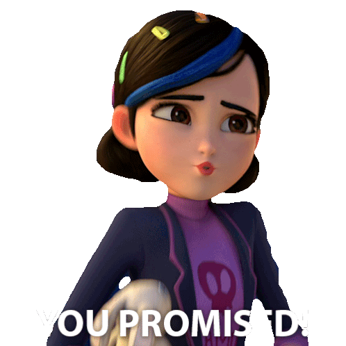 You Promised Claire Nunez Sticker - You Promised Claire Nunez Trollhunters Tales Of Arcadia Stickers
