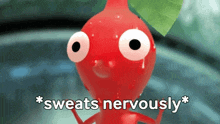 Pikmin Nervous GIF - Pikmin Nervous Sweats GIFs