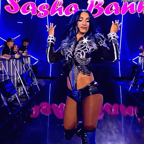 Sasha Banks Entrance GIF - Sasha Banks Entrance Wwe GIFs