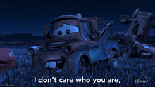 I Don'T Care Who You Are That'S Funny Right There Tow Mater GIF