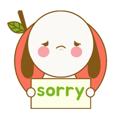 Apology Apologies Sticker - Apology Apologies Excuse Me Stickers