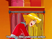 Totally Spies Clover GIF - Totally Spies Clover Time For A Little Undercover Action GIFs