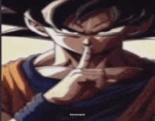 Goku Shh GIF - Goku Shh Sh GIFs