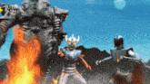 a cartoon of a man fighting a monster with the word ultraman on it