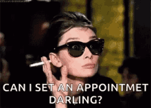 Can I Set An Appointment Darling Smoking GIF