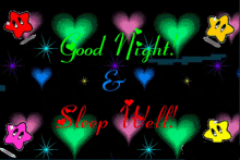 Good Night Sleep Well GIF - Good Night Sleep Well Hearts GIFs
