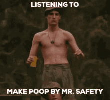make poop mr safety dancing walking pogger making poop
