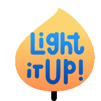 Light It Up Text On A Flame Sticker - Oytothe World Light Up Happy Hanukkah Stickers