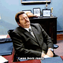always ready ron swanson nick offerman parks and rec born ready