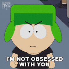 Im Not Obsessed With You Kyle Broflovski GIF - Im Not Obsessed With You Kyle Broflovski South Park World Privacy Tour GIFs