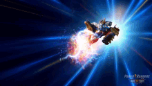 Flying Kick Primal Ultrazord GIF - Flying Kick Primal Ultrazord Power Rangers Dino Fury GIFs