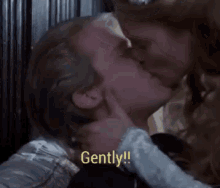 kiss gently