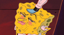 a cartoon of spongebob with a woman 's face on it