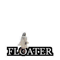 a sign that says floater with a picture of a person throwing a ball