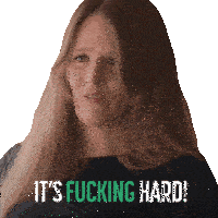 Its Fucking Hard Natasha Urkow Sticker - Its Fucking Hard Natasha Urkow Push Stickers