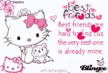 Best Friends Hello Kitty GIF - Best Friends Hello Kitty Love GIFs