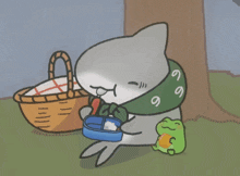 Odekake Kozame Eating GIF - Odekake Kozame Eating Baby Shark GIFs