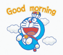 Good Morning Doraemon GIF - Good Morning Doraemon Smile GIFs