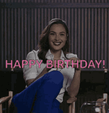 Gal Gadot Celebrate Your Birthday GIF - Gal Gadot Celebrate Your Birthday GIFs