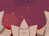 a cartoon character wearing a helmet and gloves is standing in front of a fire